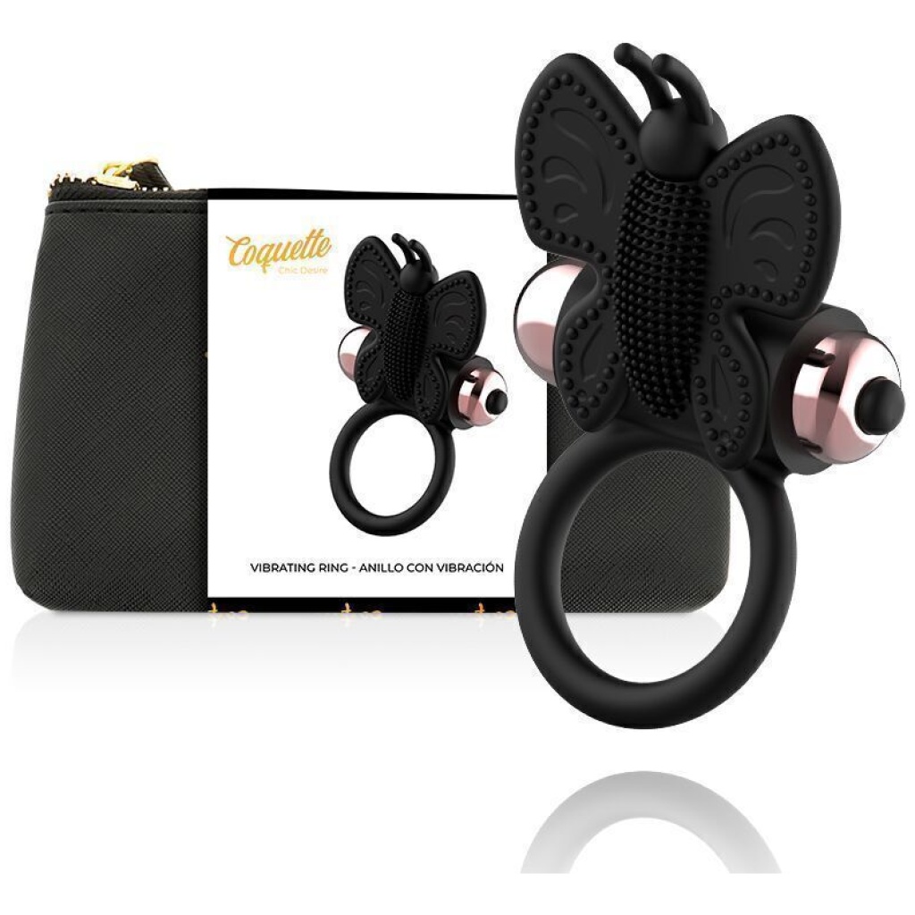 COQUETTE Cock Ring Vibrante a Farfalla