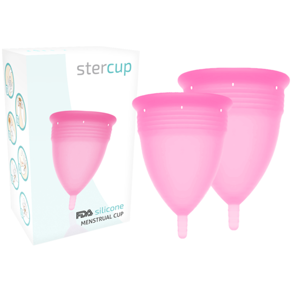 PACK 2PZ Coppa Mestruale Silicone FDA Taglia S + L