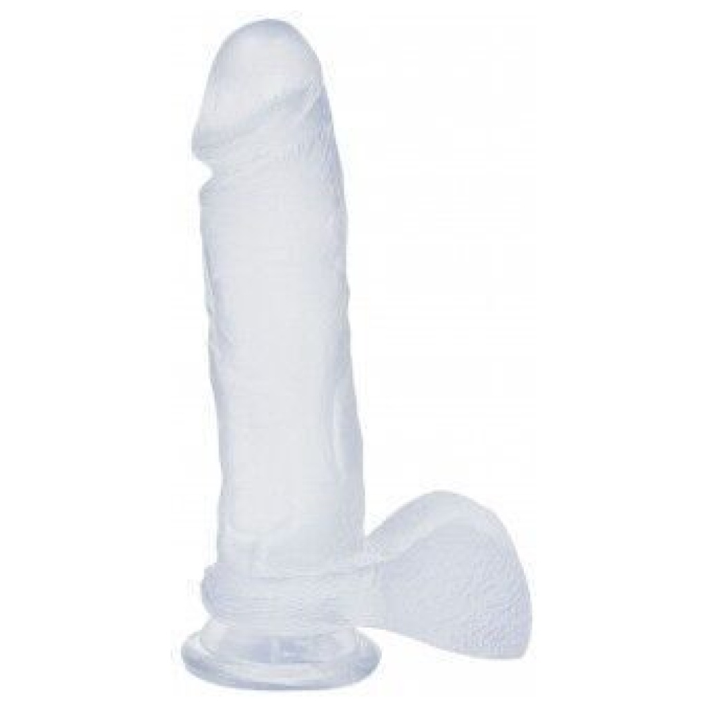 Dildo Crystal Jellies con testicoli Cock 8 ”