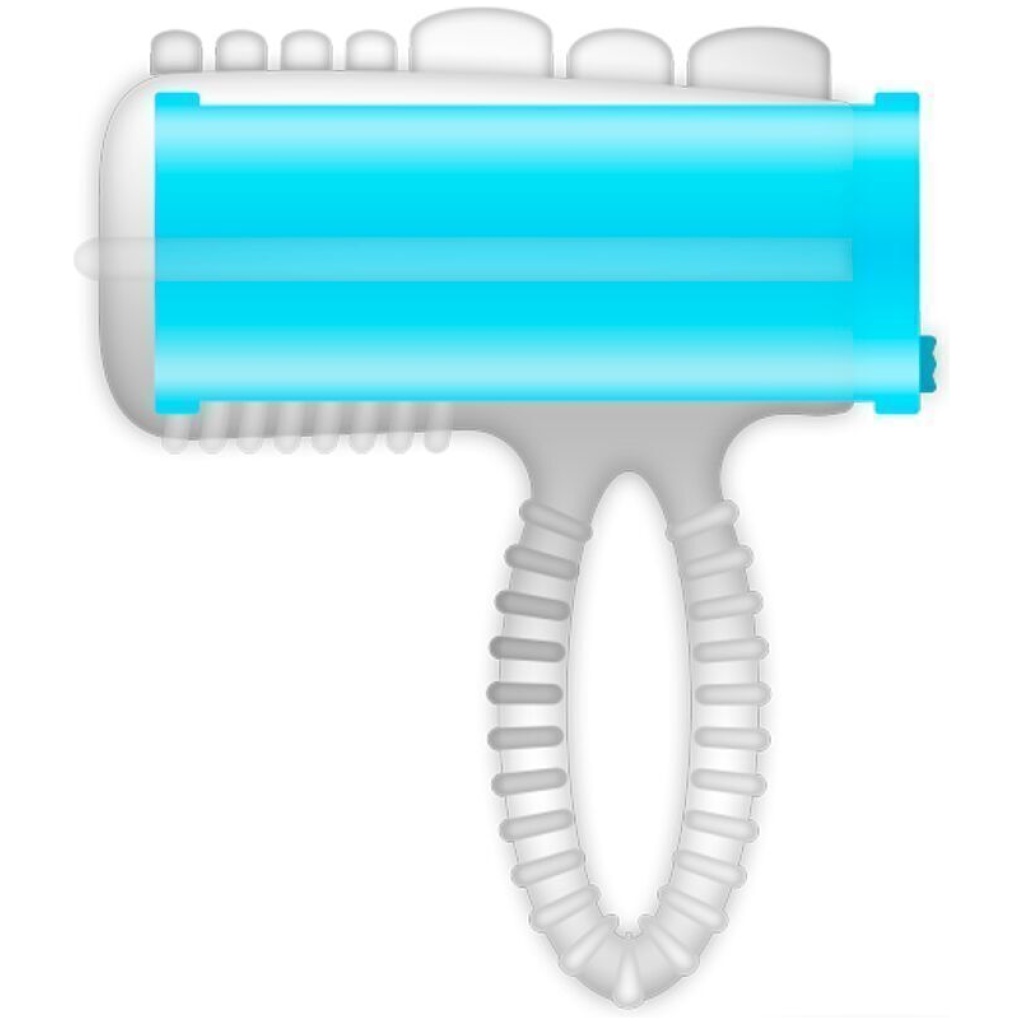 Anello Lingua Blu Vibrante