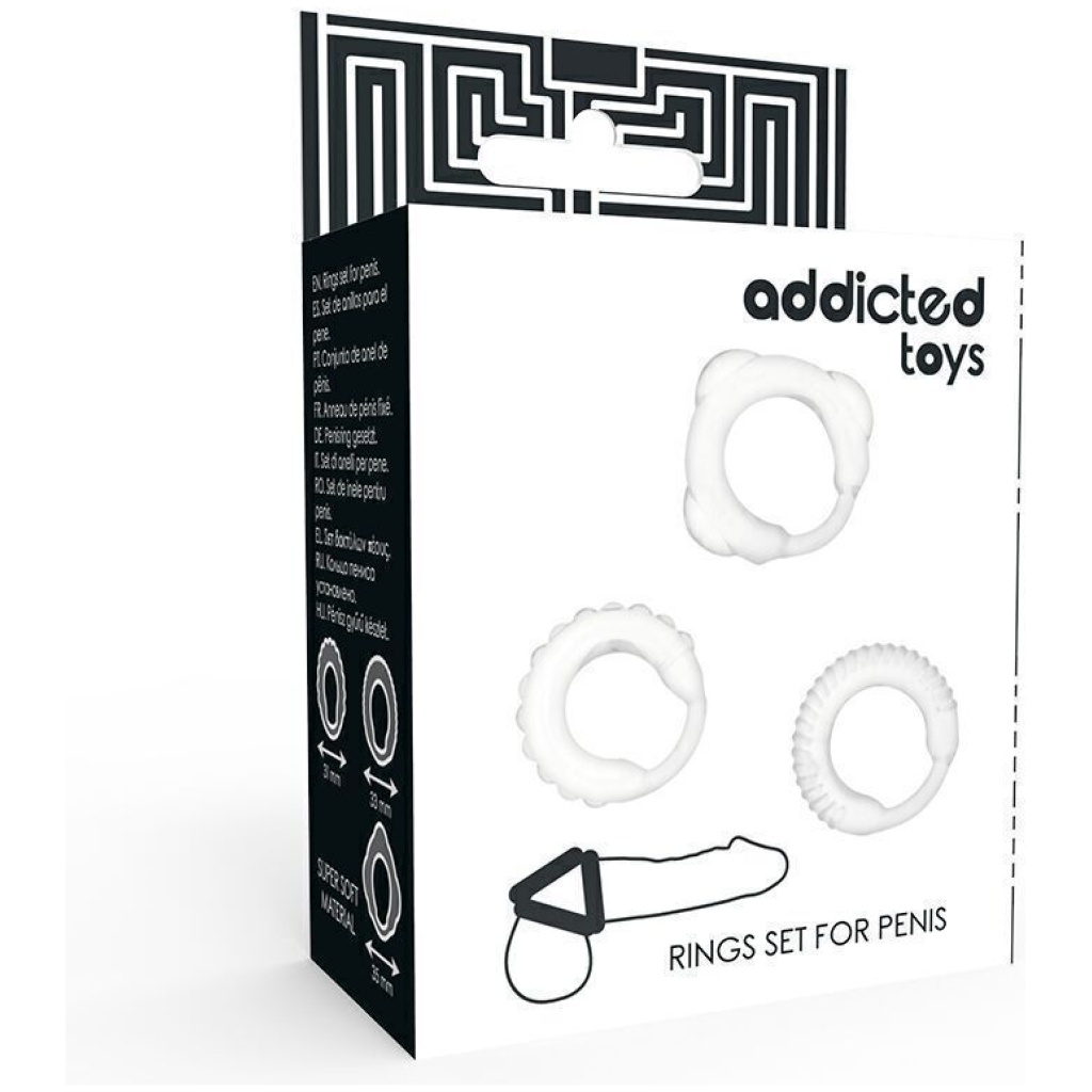 Set 3 Anelli Pene Trasparente