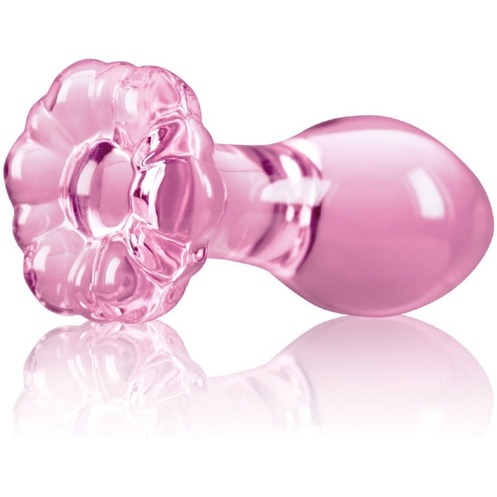 Crystal Flower Glass Pink