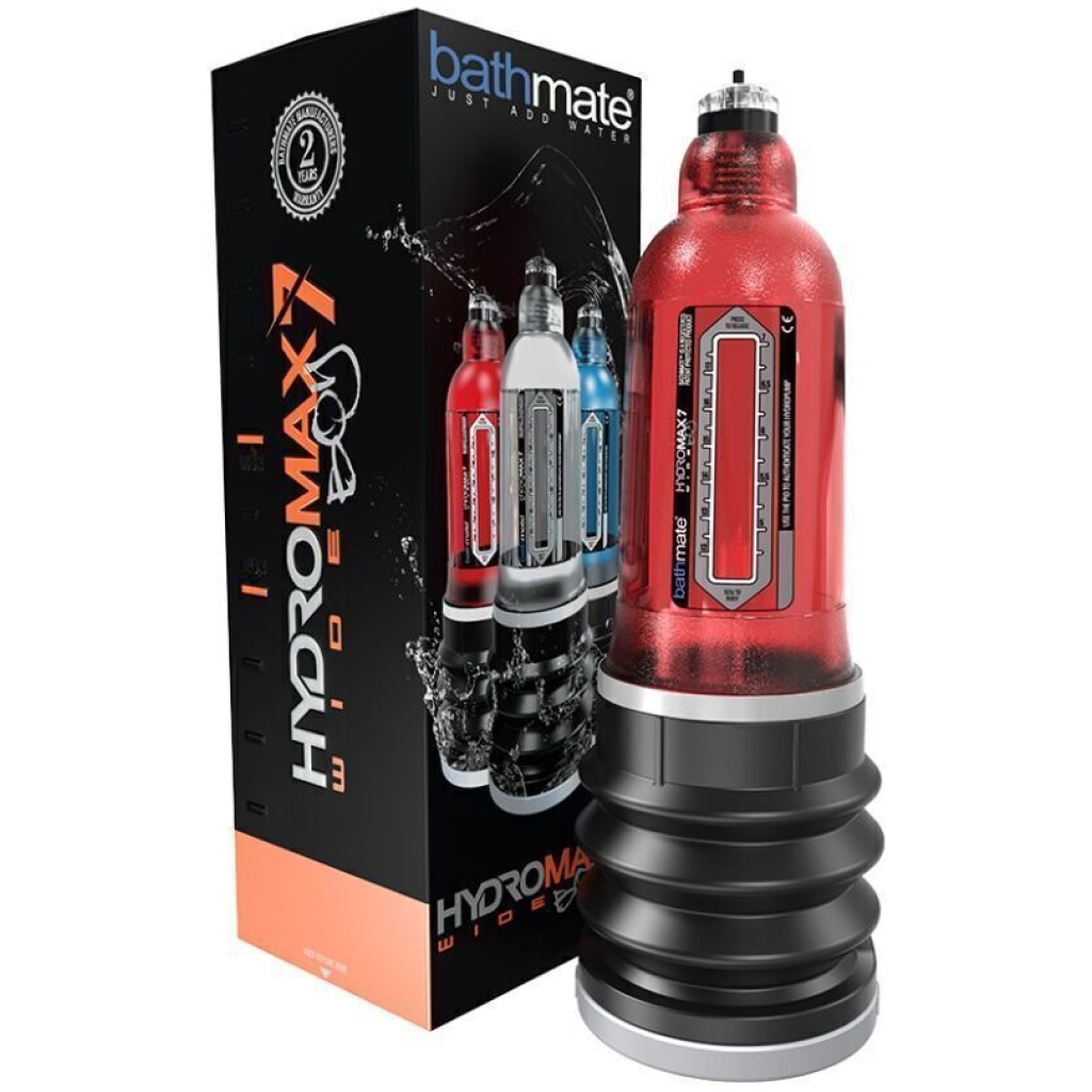 HYDROMAX 7 WIDE BOY Penis Pump Red